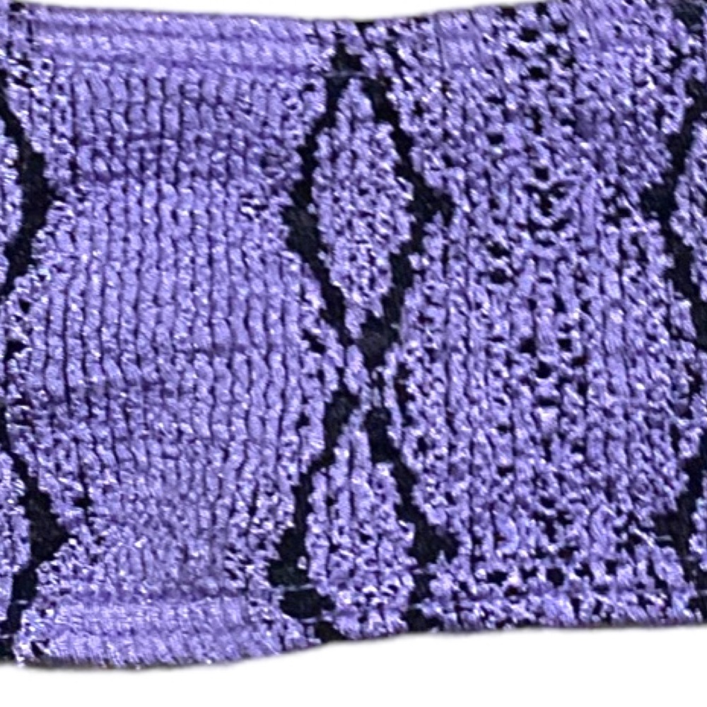 Bond Eye Limeade Edition Violet Python Bikini Top - image 5